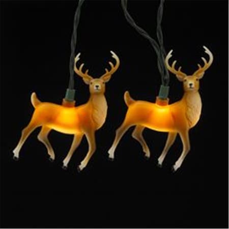 Kurt S. Adler 10-Light 4.5'' Plastic Reindeer Light Set UL4261
